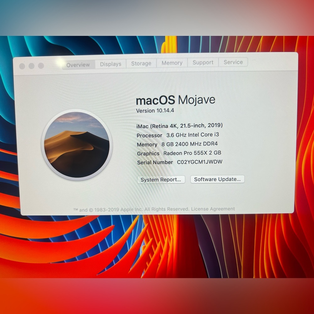 Apple iMac with Vivid Display - Silver and Black Tested Working Perfect 2019 - Picture 2 of 13
